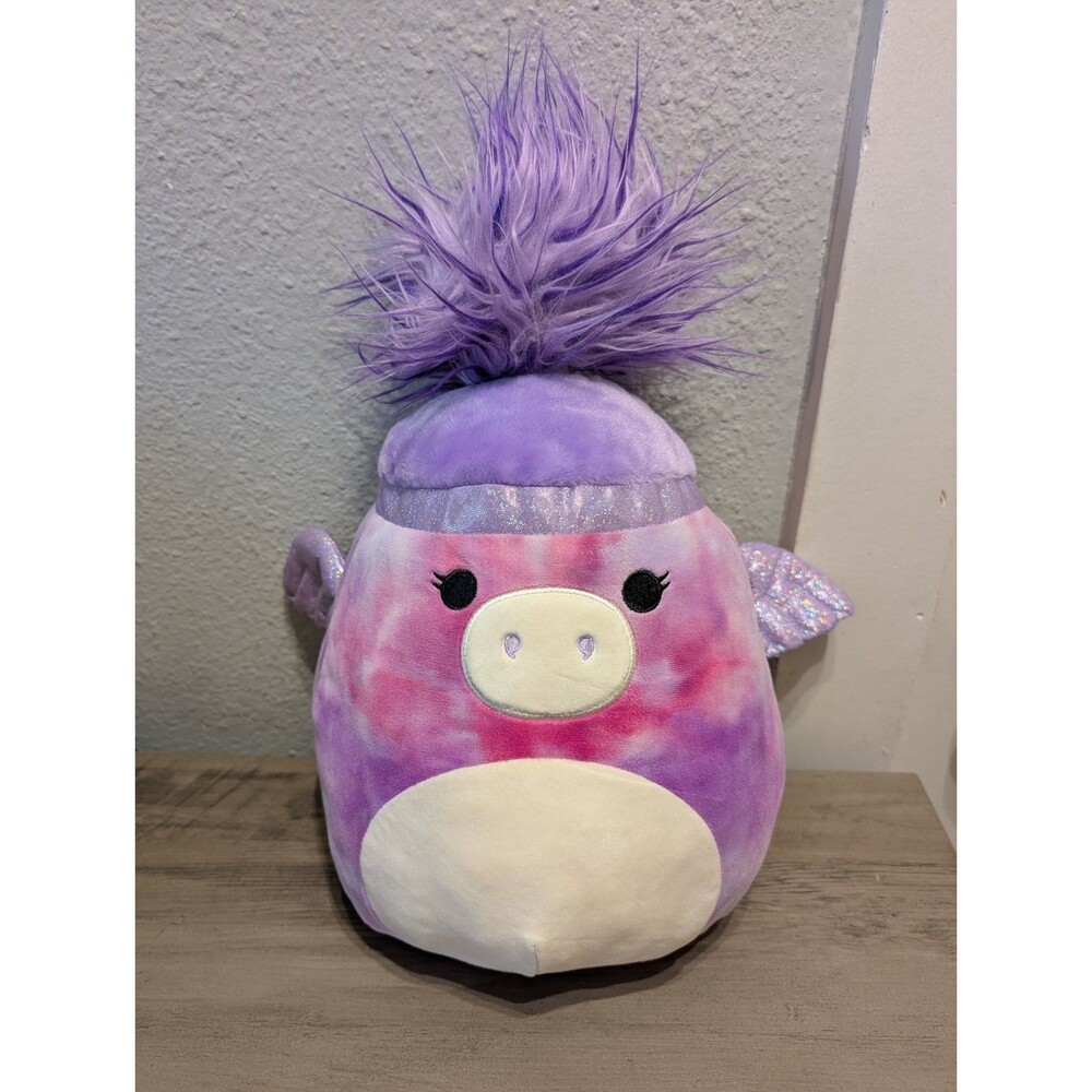 Squishmallows Squish-Doos 12" Willow the Purple Pegasus Stuffed Plush KellyToy